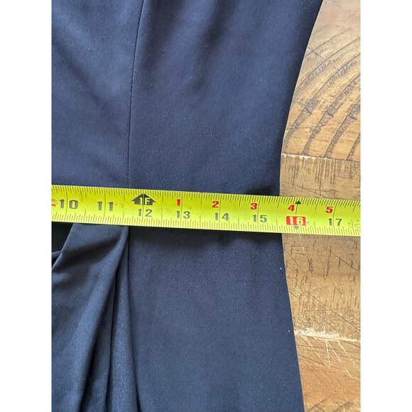 Betsy & Adam Illusion Mesh Long Sleeve Scuba Gown 14 $249 Gala Formal Event - Picture 11 of 11